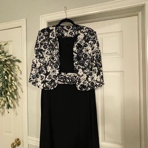 Jessica Howard, Women’s Plus Size, 2-piece 3/4 sleeve Jacket Dress, 16W.